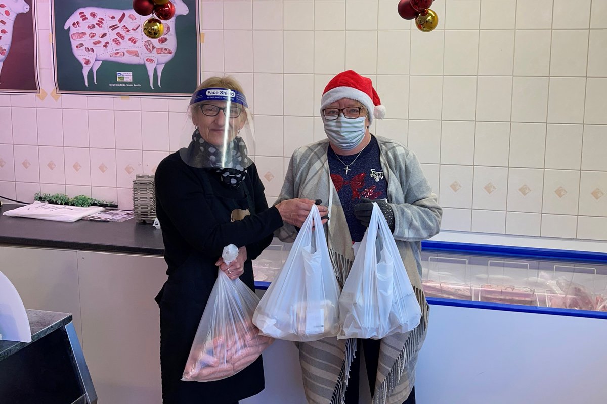 Today, with a helping hand from some of our loyal customers, we've been able to hand over food donations to Holy Trinity Church in Wrockwardine Wood to use as food parcels for those in need. We're delighted to be able to play our small part in helping.  badleysbutchers.co.uk/blogs/news/chr…