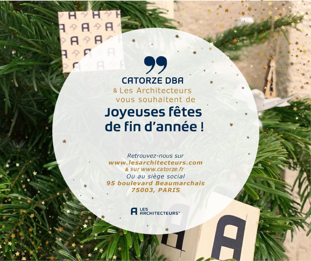 Catorze_DB's tweet photo. Toute l'équipe de @Catorze_DB  Architecteurs  vous souhaite de belles fêtes de fin d'année ! https://t.co/B8K6OJG4vy