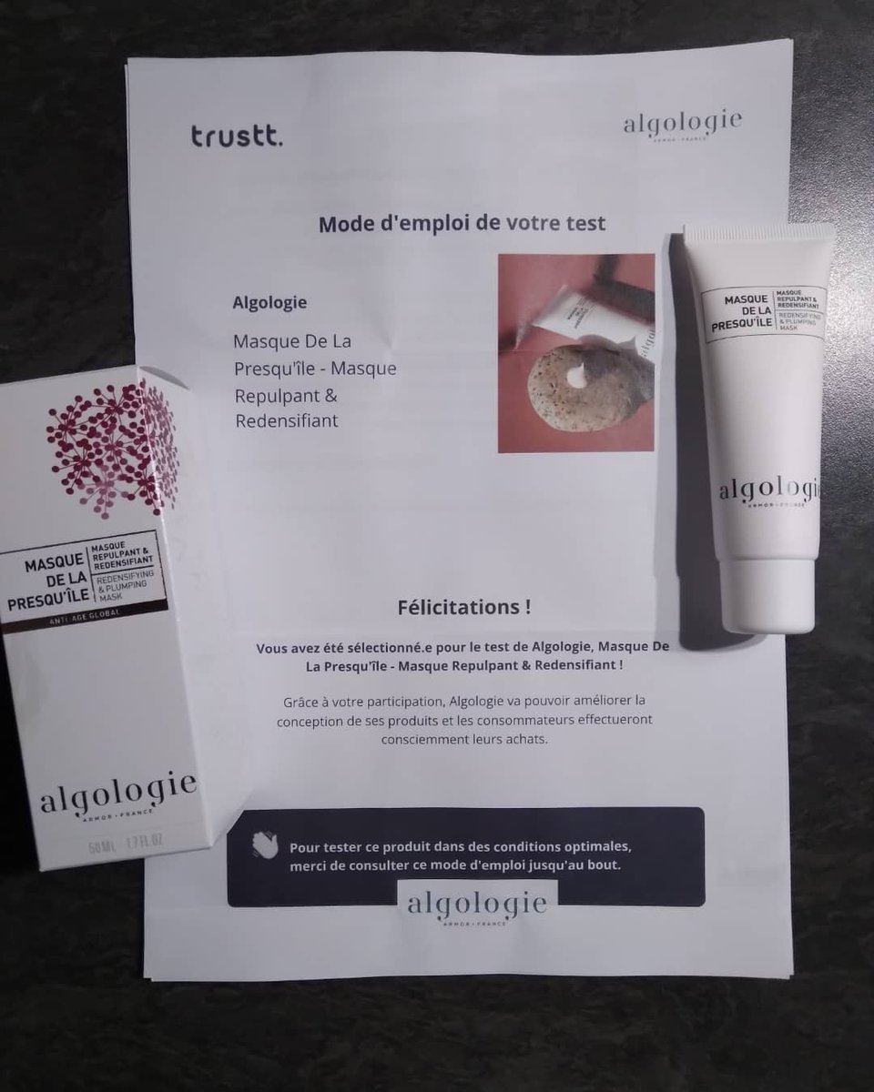 Giulia784's tweet photo. Merci beaucoup @algologieofficiel et @trustbeautycrew  pour cette découverte Masque De La Presqu'île - Masque Repulpant &amp; Redensifiant  et je reviens dans quelques jours pour donner mon avis 🥰 #trustbeautycrew #testauthentique #algologie https://t.co/xBZQf2fhyo