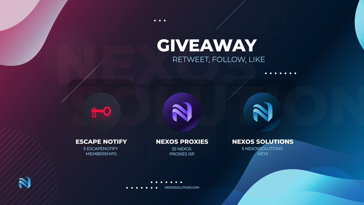 nexossolutions's tweet photo. Merry Christmas to everyone. 🎅

We introduced our roadmap and a great list of new features coming soon. 👀

You dont want to miss the chance to get in our beta.

♥️ Like &amp; Follow @nexossolutions @NexosProxies @EscapeNotify 
♻️ Retweet &amp; Tag 1 Friend (unlimited)

Good luck🍀 96h https://t.co/xc59CFV5cN