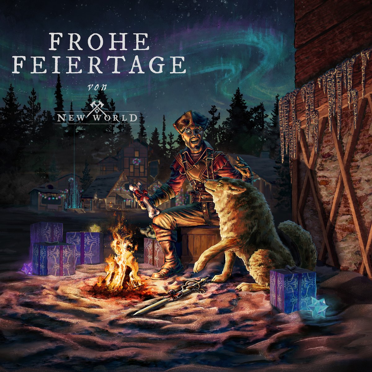 playnewworldDE's tweet photo. 🎄 Wir wünschen euch, eurer Familie und euren pelzigen Freundinnen und Freunden ein besinnliches Weihnachtsfest! https://t.co/fcOLudIhXf