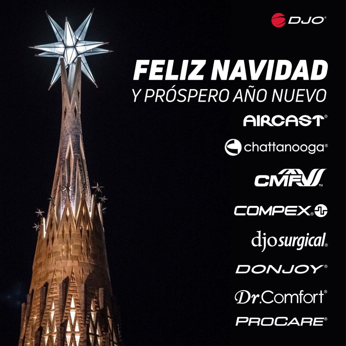 El equipo de DJO Ibérica te desea

🎄 FELIZ NAVIDAD Y PRÓSPERO AÑO NUEVO

Que en estas fiestas, todos tus deseos se hagan realidad.
(nosotros seguiremos ayudándote a cumplirlos).

#DJO #PoweringMotion