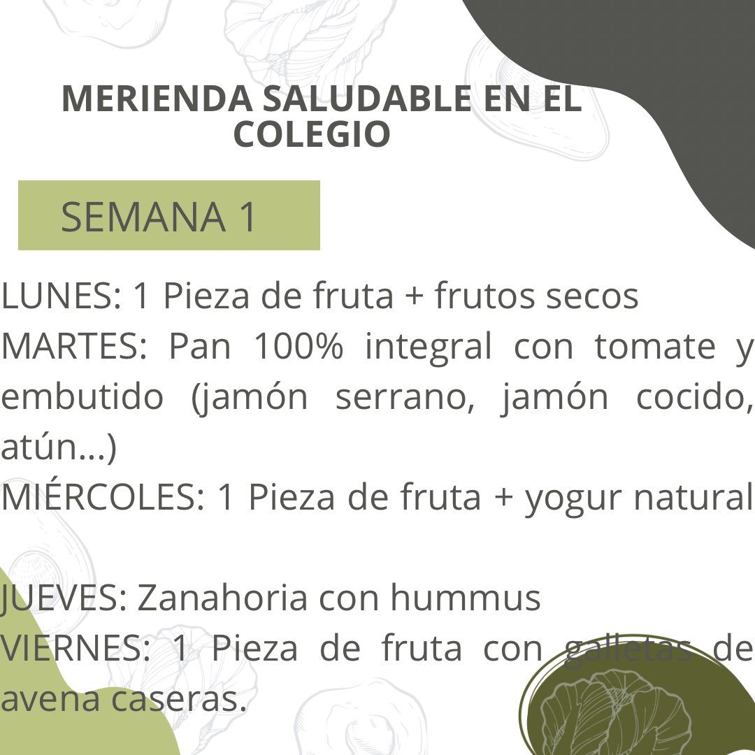 EducacioF's tweet photo. Esta semana hemos elaborado un menú de merienda saludable para el cole! Os dejamos dos opciones y sus recetas correspondientes. 

Bon Nadal i molta Salud! 🎄💪🏽😊 https://t.co/nkMMO5o3pk