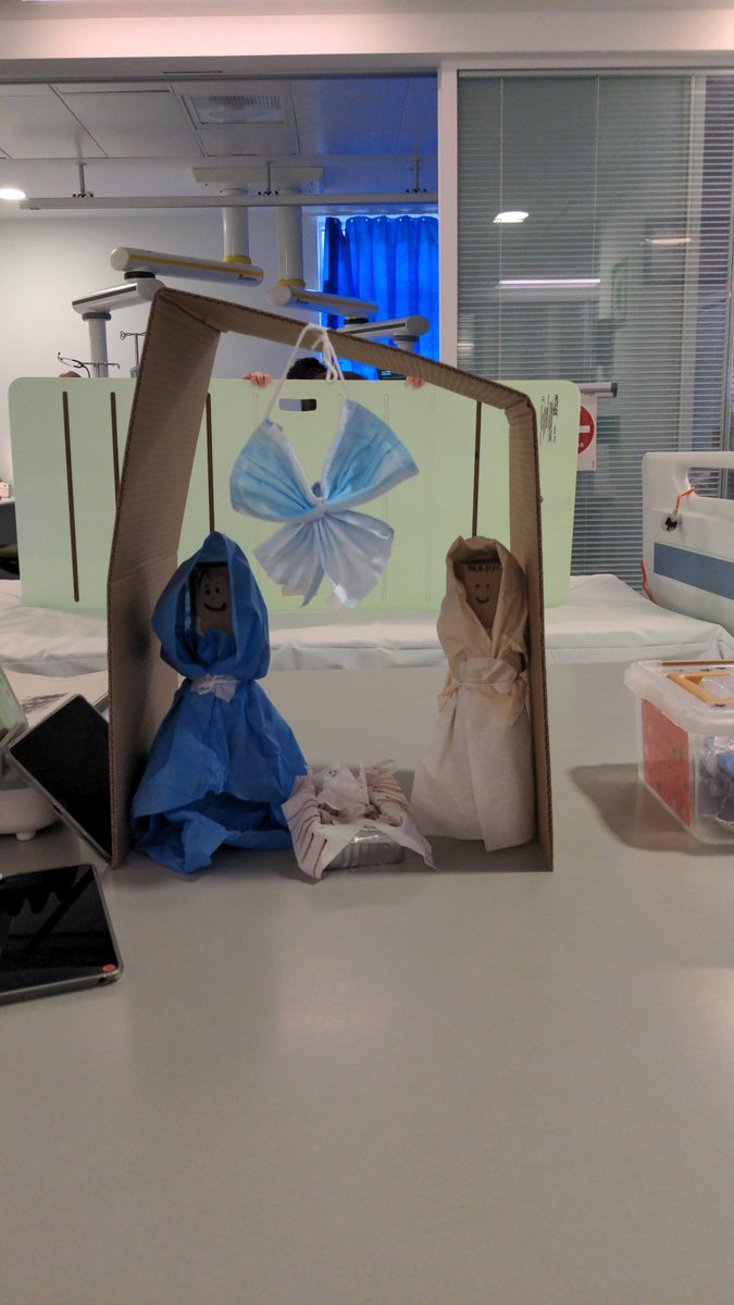 LauraCrowle's tweet photo. Pod D @NBT_ICU nativity scene ❤️ @SaraMillin https://t.co/zgrX3pOKF5