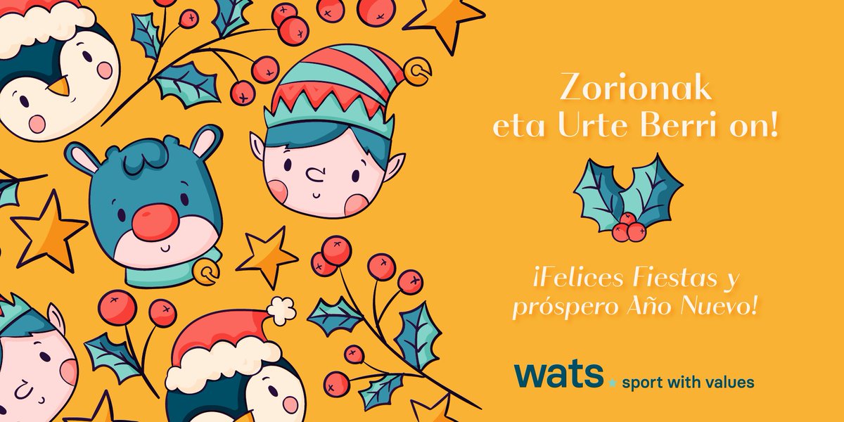 ⭐️🦌 Jai zoriontsuak opa dizkizuegu!

¡Os deseamos unas Felices Fiestas! 🎄🎅🏻

#SportWithValues #DeporteSonValores #BaliodunKirola