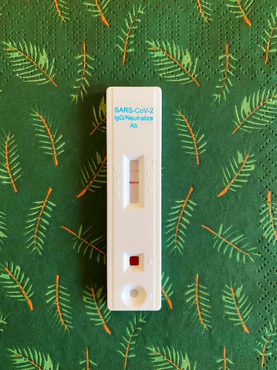 BrusJulian's tweet photo. Exactly 14 days after my first positive antigen test, I now test (very) positive on IgG and Neutralizing antibodies. For the coming year we should give people the tools to make informed decisions living with COVID; with both antigen test and neutralizing antibody tests.@PrevViral https://t.co/BA9mVsnnW9