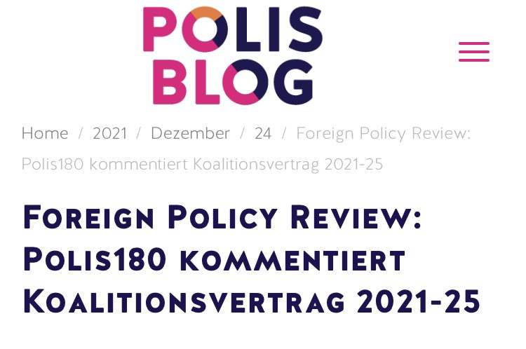 LukiHochscheidt's tweet photo. Ein ganz besonderes Geschenk zu Weihnachten: die #ForeignPolicyReview von @polis180, in der unsere Programmleiter*innen 14 🇪🇺- &amp; außenpolitische Bereiche des #KoaVertrag|s kommentieren!💬 @RicardaLindau, Lisa Rumpf &amp; ich haben auch eine Einschätzung beigesteuert — frohes Lesen!🎄 https://t.co/U3IlPDJpUy