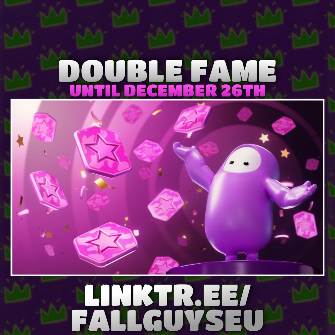 FallGuuys's tweet photo. #FallGuys Double Fame until december 26th https://t.co/eTYySpjHoZ