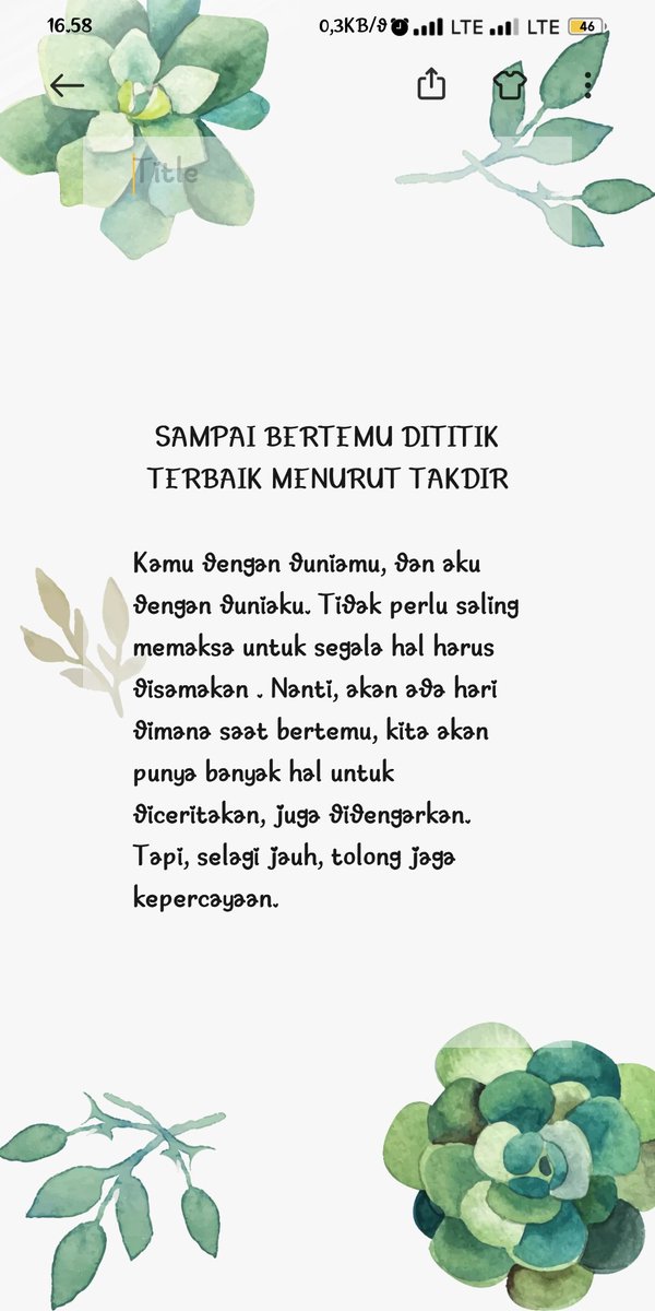 Sampai bertemu dititik terbaik menurut takdir☺️