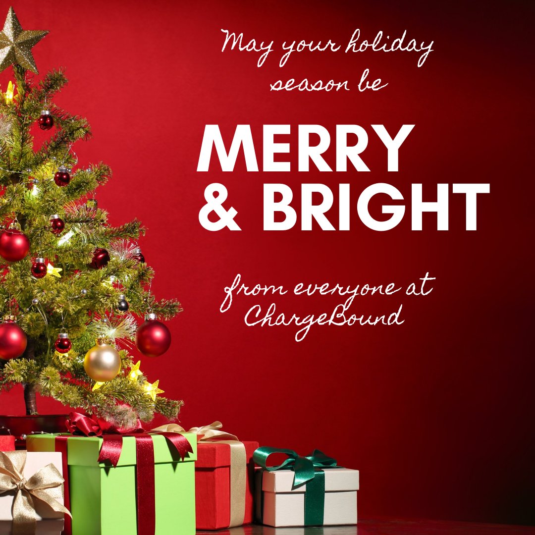 ChargeBound's tweet photo. Wishing everyone a Happy Holidays! May it be fun and restful. https://t.co/5Hc2sO5ZqI