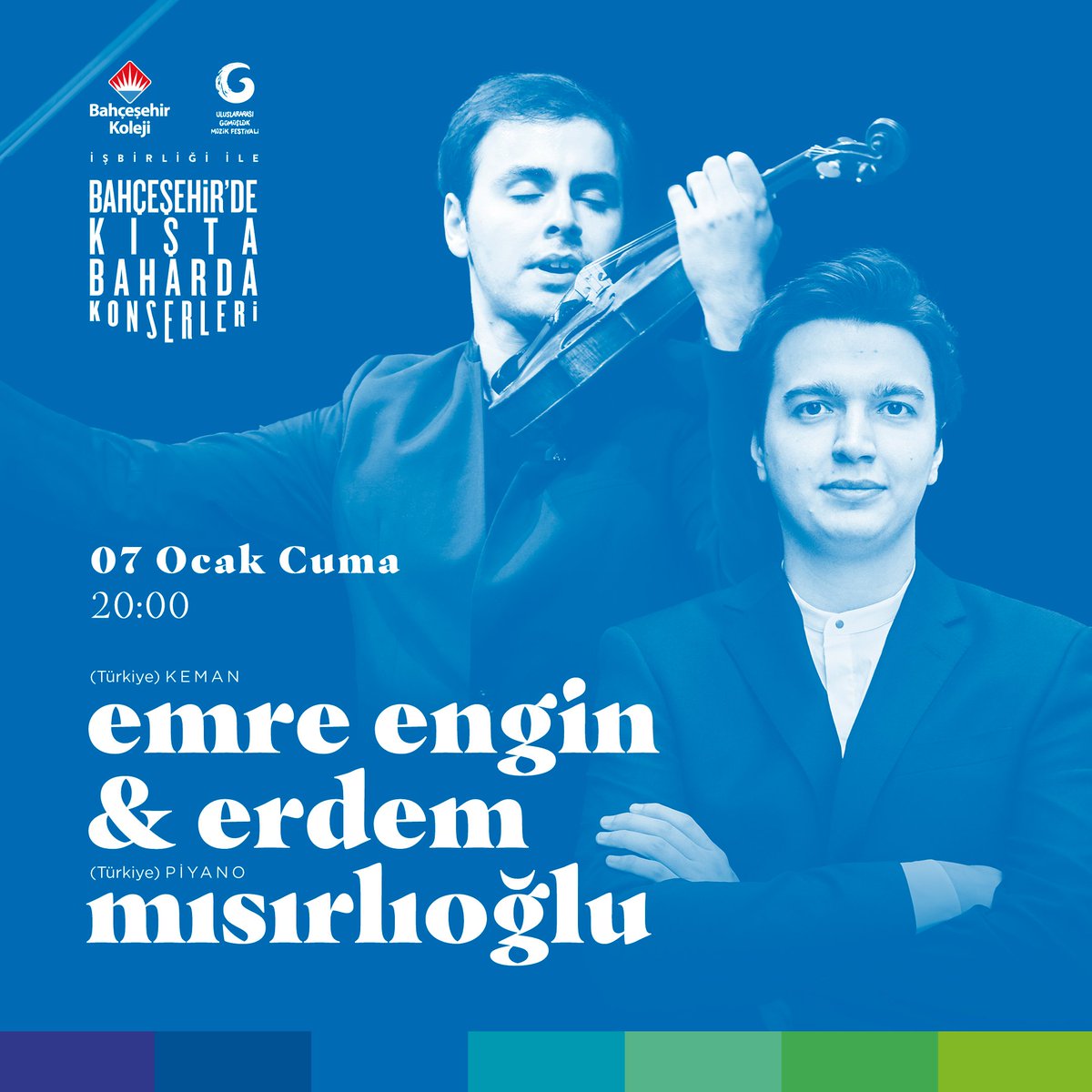 📣Bodrum kış ve bahar aylarında müzikle ısınacak!
 
🗓 7 Ocak Cuma - 20:00
🌟 Emre Engin - Keman / Erdem Mısırlıoğlu - Piyano
📍Bahçeşehir Koleji Bodrum Kampüsü

Bilet satış >> Bahçeşehir Koleji Bodrum Kampüsü / Oasis İmge Kitabevi / Biletix biletix.com/etkinlik/1BDY1…