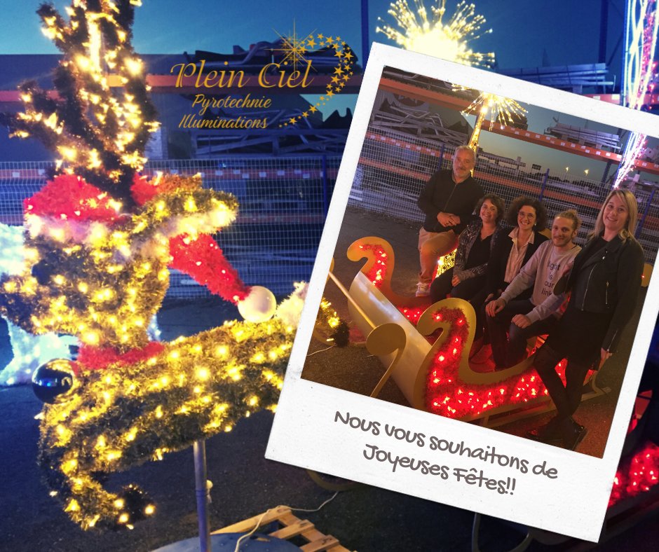 PLEINCIEL_Pyro's tweet photo. L'équipe PLEIN CIEL vous souhaite un Joyeux Noël! https://t.co/2gkaY94Nk8