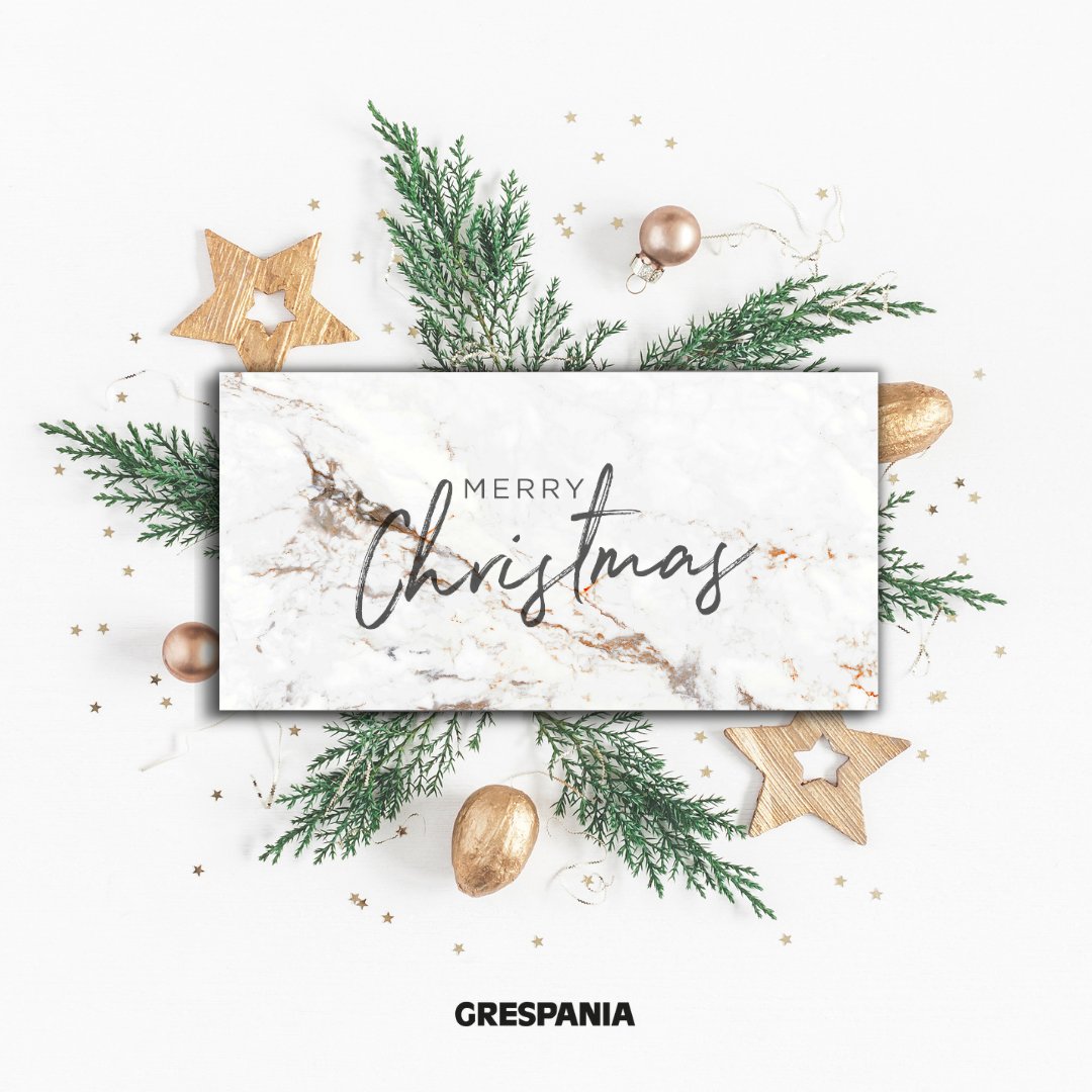 Grespania_Esp's tweet photo. ¡Desde Grespania os deseamos unas felices fiestas y un próspero año 2022!🎄

#Grespania #Coverlam #feliznavidad https://t.co/7SziPcrBCC