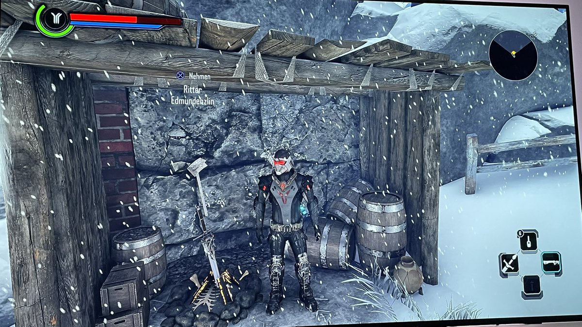 Graf_Schick's tweet photo. Spiele schön über die Weihnachtszeit meinen 2. Run in Elex (um mich auf Elex 2 vorzubereiten) und da entdecke ich etwas, dass ich beim ersten Run komplett übersehen habe. Jetzt freue ich mich umso mehr drüber 😉 @EtienneToGo @TheRocketBeans @Elex_Game @Piranha_Bytes https://t.co/odzunv0kd5