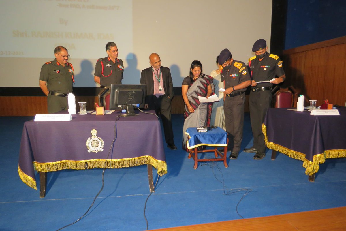 artrac_ia's tweet image. Shri Rajnish Kumar, IDAS, #CGDA on visit to #ASC C&amp;amp;C, Bengaluru launched seamless IVRS system - PAO Bharati, to provide #Soldiers access to complete info regarding pay &amp;amp; allowances, accessible through mobile with utmost confidentiality 
@adgpi
 #AmritMahotsav