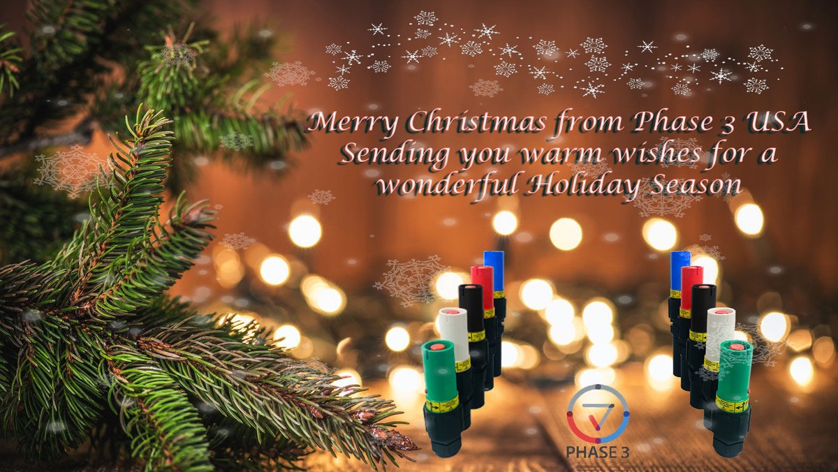 Phase3USA's tweet photo. Phase 3 USA would like to wish you and your family a safe and happy holiday! https://t.co/CkWT44u6BG