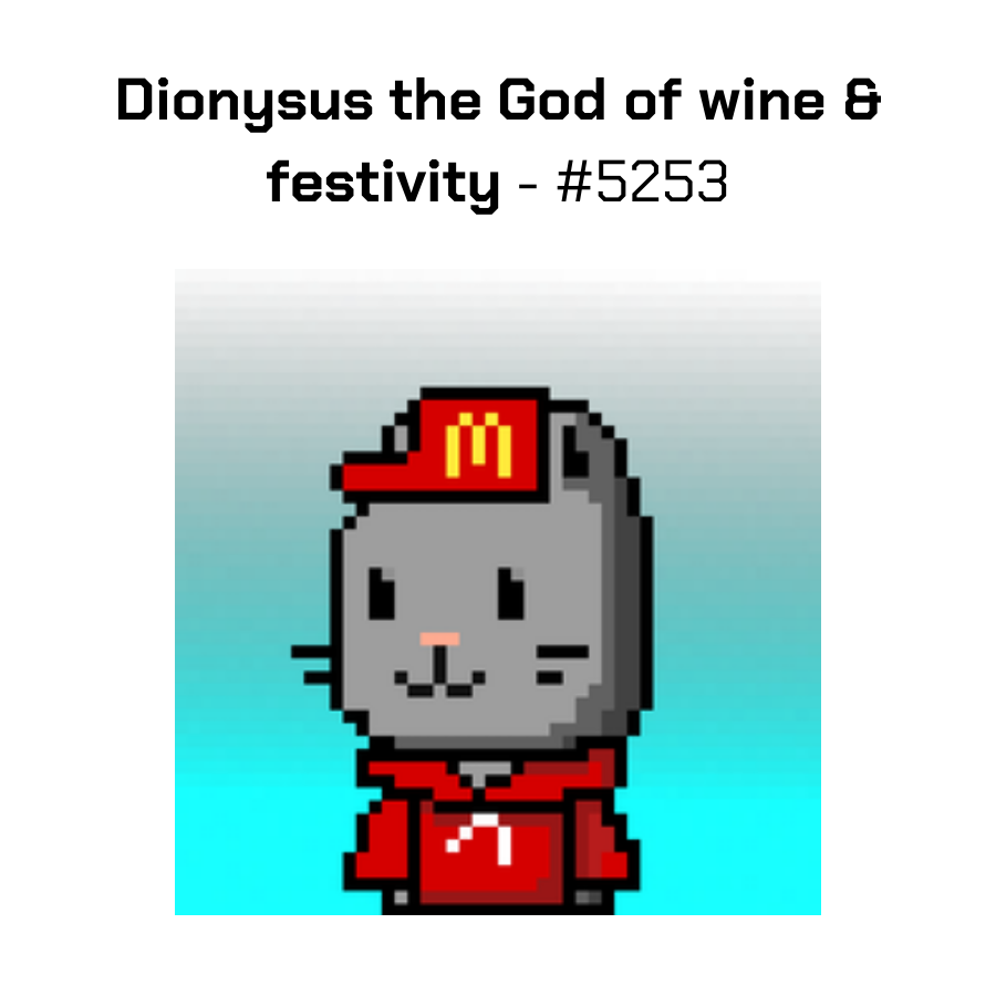 pod_town's tweet photo. 1st Mythic Neko was successfully won at 6️⃣0️⃣0️⃣ FTM - Big win for the 1st trial!

2nd rare Neko is now up for bidding - Dionysus The God of Wine &amp; Festivity - Now at https://t.co/JWwSME2smz

📍Start price: ONLY 10 FTM
📍Bidding step: 5 FTM

Who will be the 💎 hands? 
#TownAuction https://t.co/IM85gTMZzf