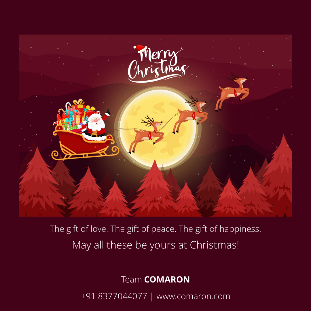 ComaronGurgaon's tweet photo. Wishing you a very #MerryChristmas! May #SantaClause brings everything you wished for. Spread #love and #joy, It's #Christmas here! #construction #buildingmaterial #TMT #cement #comaron https://t.co/YnrJFEo22l