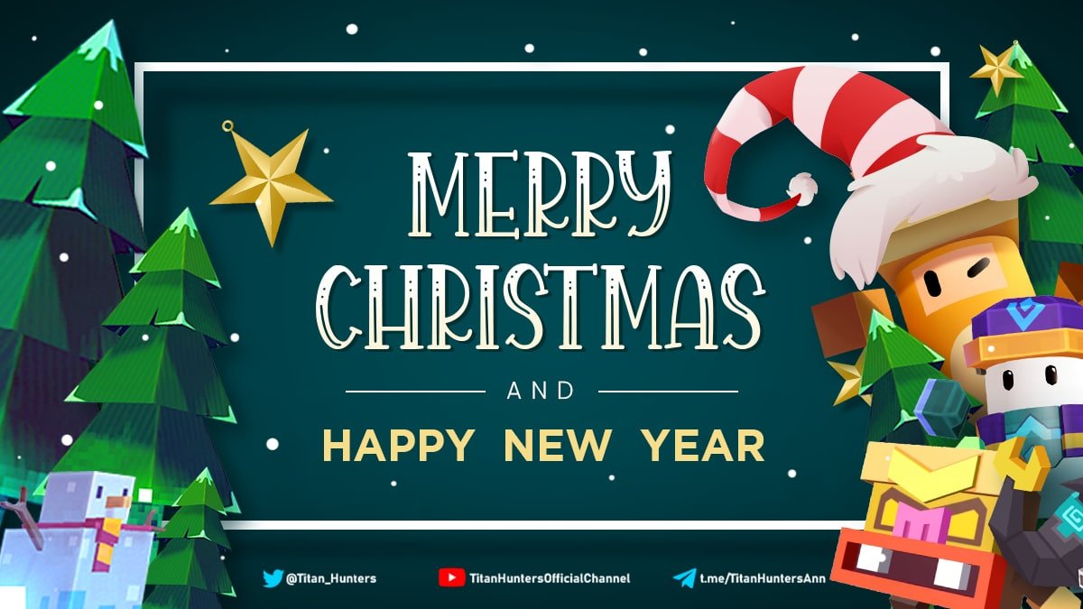 Titan_Hunters's tweet photo. 🎅 Merry Christmas from all of us!  🎄

💞 Here’s to a season of love and harmony! ☮️

💟 May this Christmas season bring you closer to all those that you treasure in your heart! 🎄

Sincerely,
From the #TitanHunters team ❤️❤️ https://t.co/QogbnjZhzM