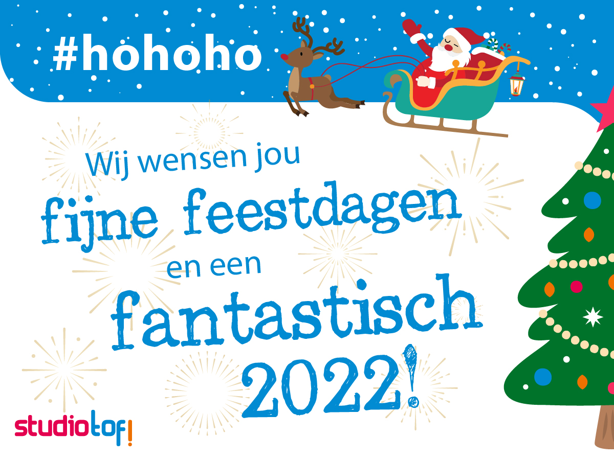 Nog even en we laten 2021 achter ons. Ondanks de bijzondere tijd waarin we ons nu bevinden kijken wij terug op een goed jaar. We zijn trots op onze klanten en het werk dat we voor hen hebben mogen verzetten en kijken uit naar een fijne voortzetting van onze samenwerking in 2022!