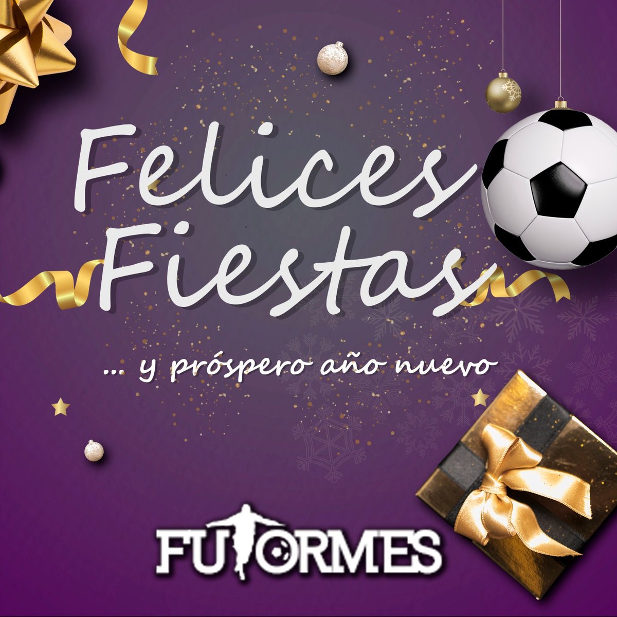 Desde todos los que formamos esta familia Futormes os deseamos que paséis unas Felices Fiestas!! 🎄 ☃️ ⚽️