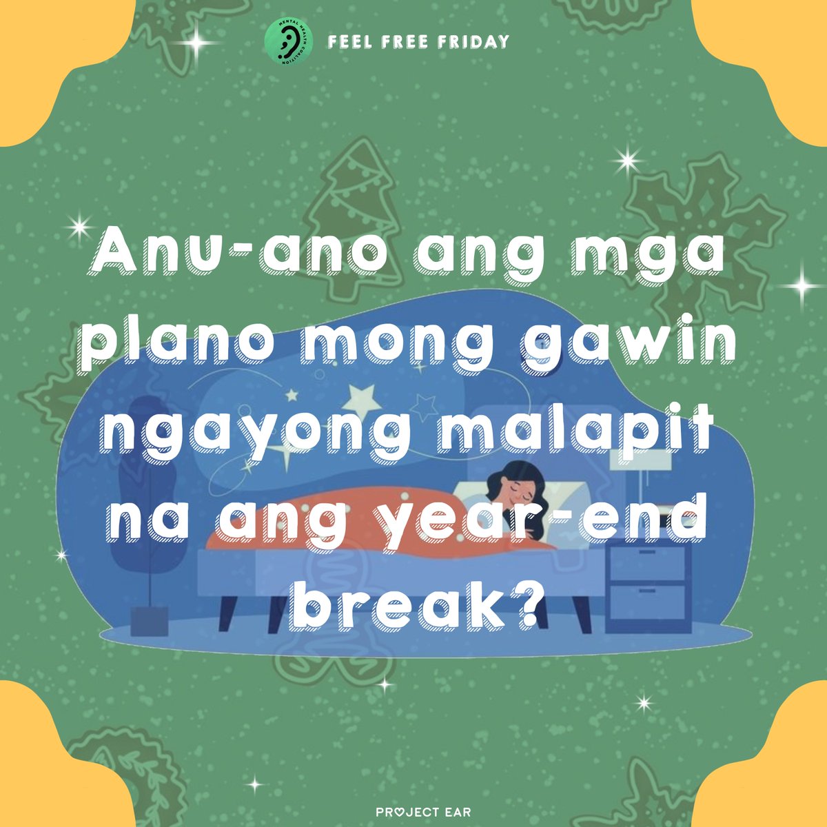 mhc_bulsusg's tweet photo. Patingin naman ng bucket list niyo ngayong year-end break!
#ProjectEAR
#EARtoListen
#FeelFreeFriday https://t.co/c7YBfBh4NQ