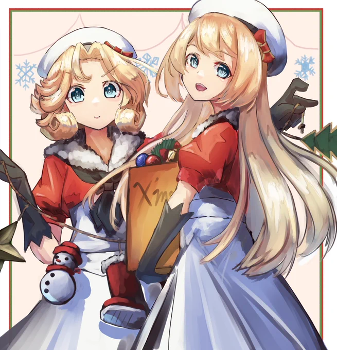 J級クリスマス飾り付けチーム🎄✨✨🧑‍🎄🍰
#艦これ #ジャービス #ジェーナス 