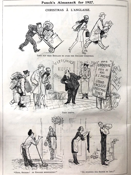 Ze plom pudang!
« Christmas à l'anglaise », E. H. Shepard, 1927 