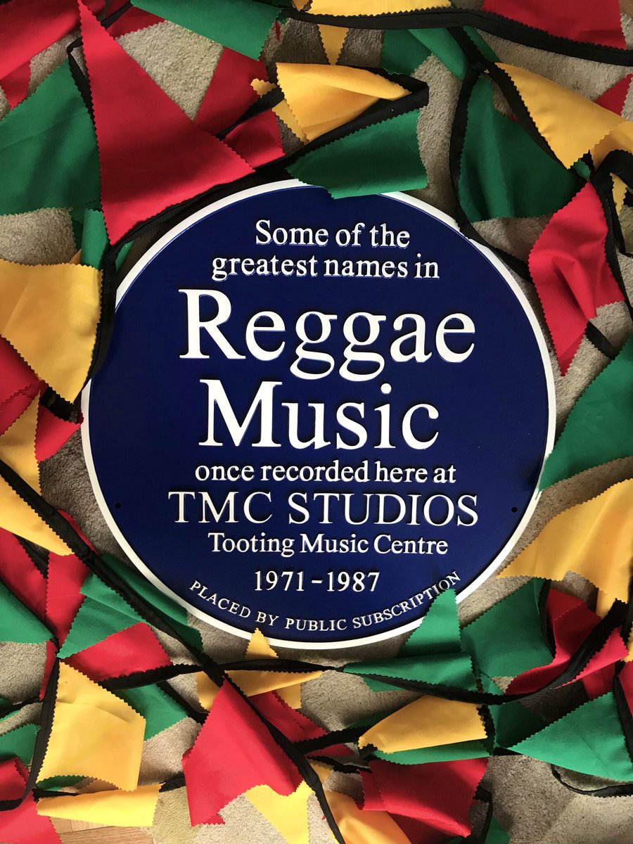 summerstown182's tweet photo. Xmas Greetings to all who made our dream come true & helped put a #reggae music plaque up in #Tooting on the site of Bernie Proctor’s #TMCStudios #MixedBlessingsBakery unveiled by @DubMaestro1 & @BeeKemiA #WordSoundAndPowerToThePeople https://t.co/6NChUal6VG