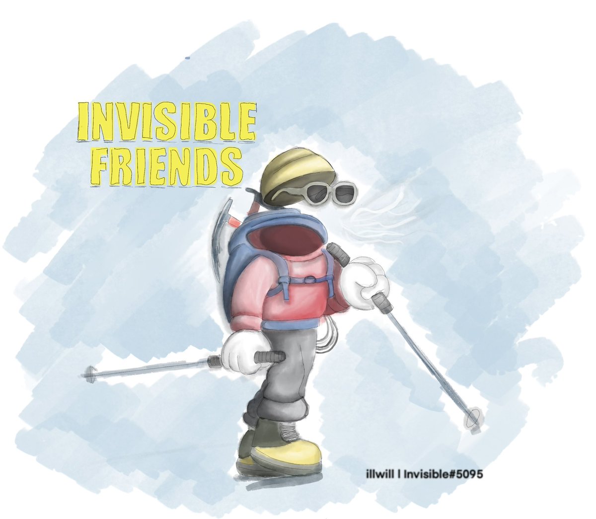IllWill403's tweet photo. My fiancé saw how hard I’ve been trying to get noticed! so she surprised me with a piece she made! Hoping this is the one! Regardless this is my favourite invisible friend! I think it’s amazing! @InvsbleFriends @MotionMarkus @RNDMCHARACTERS #nft #nftart #crypto #art https://t.co/1FcuB4VLlh