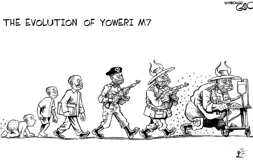 iGaddo's tweet photo. The Evolution of President of #Uganda Yoweri Museveni https://t.co/pzESXiRcLL https://t.co/BATlWlbLV4