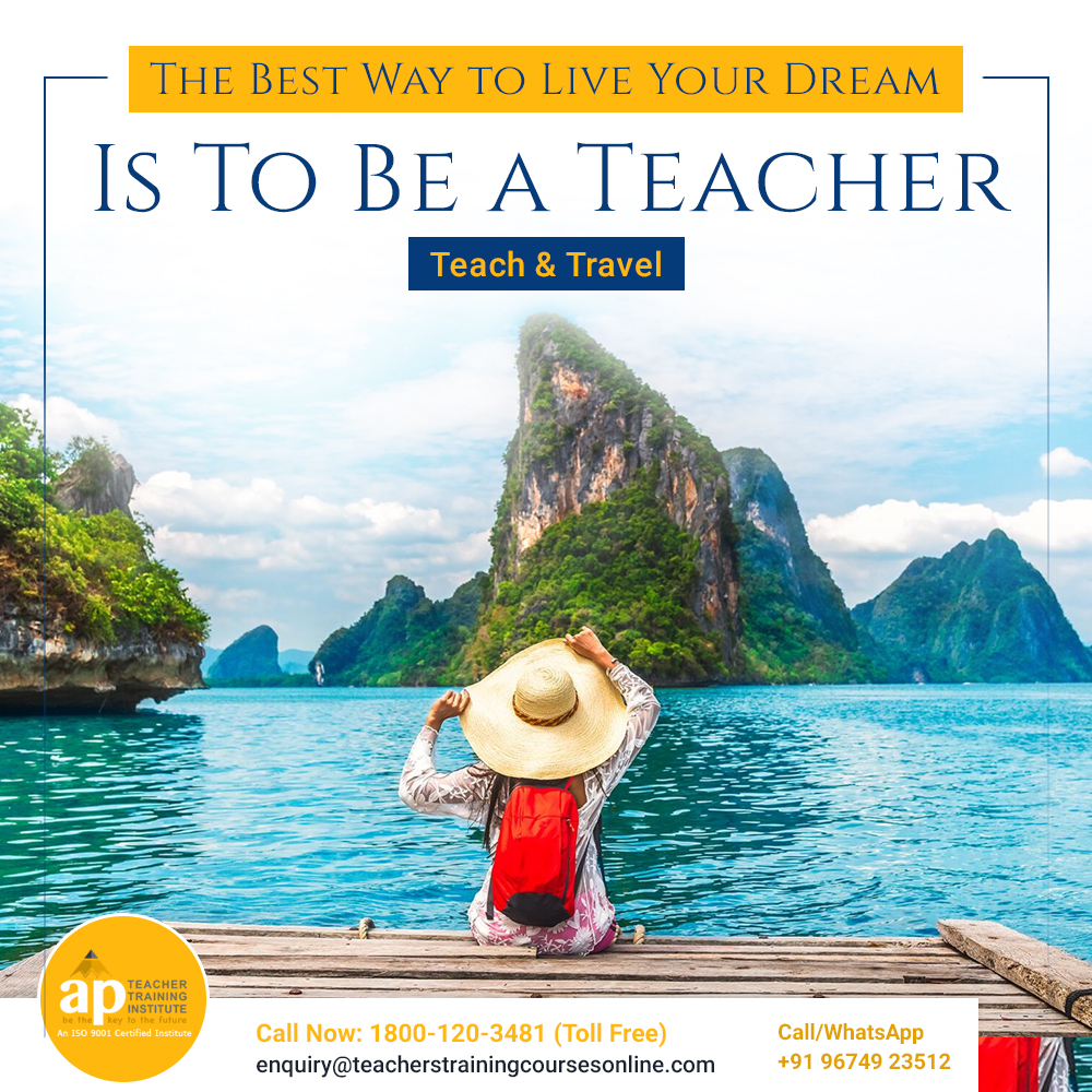 APTTIIndia's tweet photo. If you love to travel around the world and earn decent pay at the same time, then be a teacher and live your dream. The blessed are those who sustain their livelihood by chasing their dreams.
.
.
#TeachandTravel #TeachingAbroad #TravelJob #TeachingEnglish #TeacherTraining #APTTI https://t.co/3YYHQFyFm6