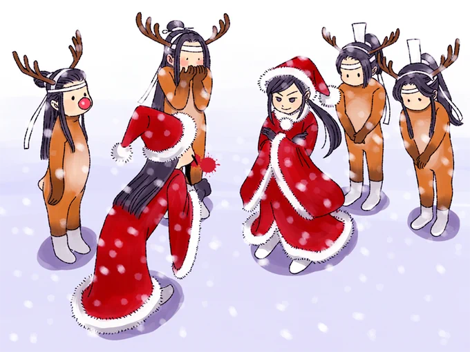 雲深不知処ではサンタの下剋上が勃発していた

Happy Holiday❤️

#魔道祖師 #MDZS

https://t.co/je5oIXiNKa 