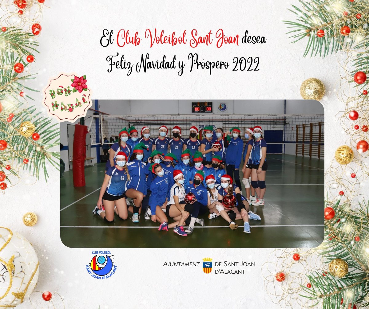 joan_club's tweet photo. 🎄¡Felices fiestas!🎄
#cvsj #cvsantjoan #voleibol #Feliznavidad
@sant_joan https://t.co/wg6mEtkAYm