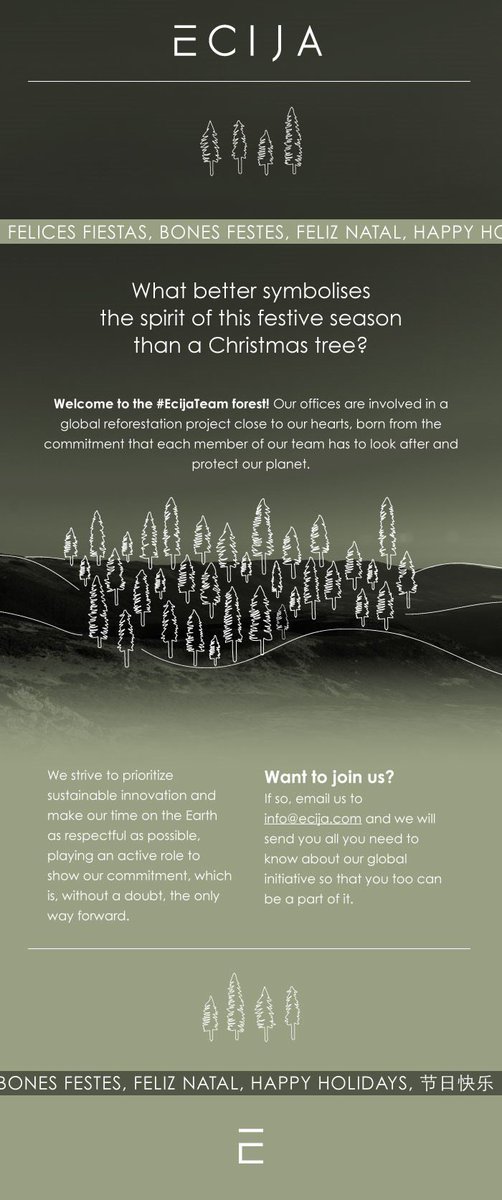 Escribir un libro ✅
Plantar un árbol ✅ 
Si entre tus propósitos para el año que viene está cuidar del planeta ¡hazlo con nosotros! ¡Felices Fiestas!