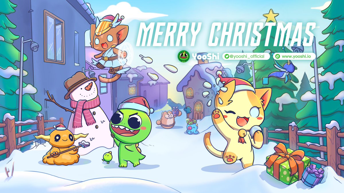 🎄First #Christmas With #YOOSHI Family🎄

🎁$300 $YOOSHI to #Giveaway

⭐️Like,RT&amp;Follow us
⭐️Comment how many days you have been with us
⭐️Share a warm word with Tag #YooShifamily

🏆30 fans*$10 $YOOSHI

Thanks for your trust,love and support!❤️
YooShi will never let you down! 🦖