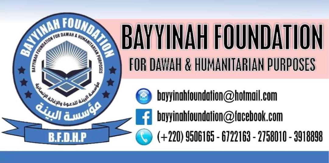 BakauByda's tweet photo. BAYYINAH FOUNDATION Is hereby informing the general member about the upcoming Mosque/masjid🕌 cleaning exercise. We are also inviting the youth of Bakau to join us Fee-Sabi-Lillah to clean the house of Allah.
#bakau #gambia #youth #Islam #Mosque https://t.co/Ho9X7RTigf