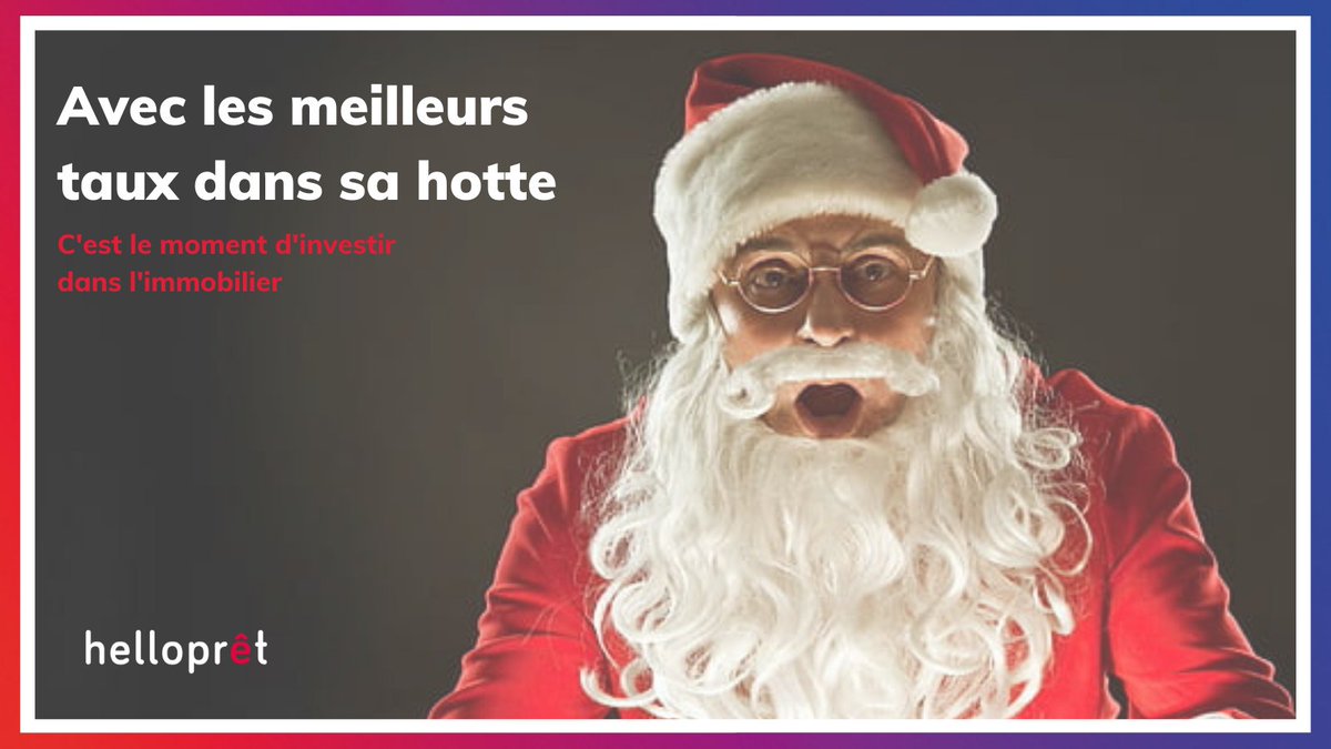 Notre mission pendant ses fêtes, c’est de vous trouver le #meilleurtaux. 

Et pour ça, nous avons le père #Noël qui nous accompagne pour dénicher les meilleurs conditions pour le #financement de votre projet #immobilier. 

Le plus beau des cadeaux, c’est d’avoir le meilleur taux.