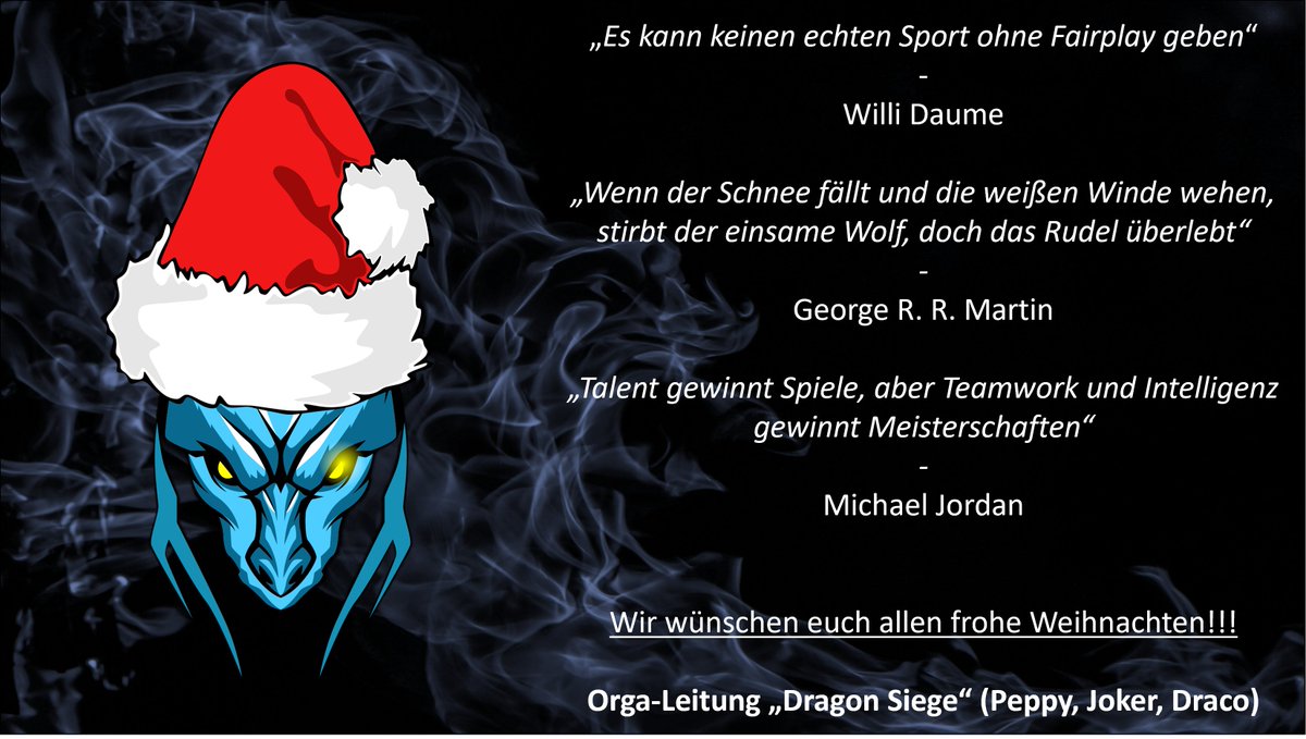 Allen Teams, Spielern, Familien frohe Weihnachten! Bleibt Gesund!!