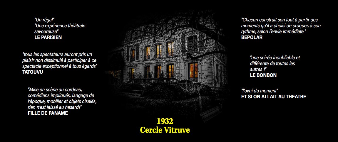 Une idée de cadeau de #Noël 2021 originale ?
MEMENTO MORI
Une expérience de théâtre immersif policier par <a href="/5Acte/">5e Acte</a>
A vous de mener l'enquête !
⌛️->02.01.2022
🎟️5eacte.fr/memento-mori-l…
🗺️Meudon
#théâtre #enquête #crime #énigme #spectaclevivant #artsvivants #théâtreimmersif #immersif