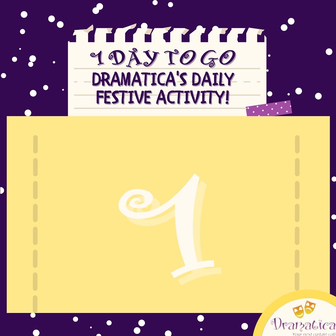 Dramaticaschool's tweet photo. 1 DAY TO GO! ☃️

This term we have been improving our character building skills through various activities. One of our favourite activities was creating cool wooden spoon characters! 🦹‍♀️

Have a go today! 🎨

#theatreschool #festivecoutdown #theatreactivities ⭐️ https://t.co/70XVMoi88C