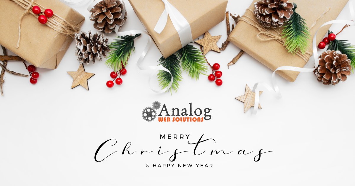 web_analog's tweet photo. We wish everyone a Merry Christmas and all the best for the new year that is approaching, with health, love and family happiness. 
#MerryChristmas #HappyNewYear #AnalogWebSolutions https://t.co/aVOW47cW8L