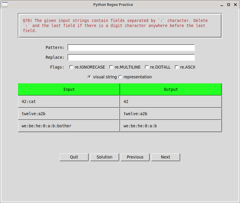 learn_byexample's tweet image. Day 2⃣4⃣
Python Regex Exercise 1⃣

#learnbyexample #25DaysOfRegex 🐍