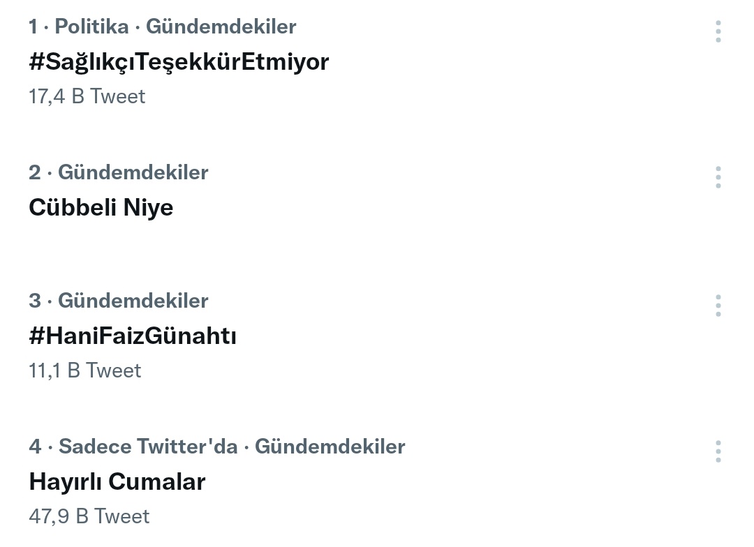 39 SAĞLIK BRANŞI TWİTTER HESABI (@sagltum) on Twitter photo Tag Türkiye gündemi 1.sırada.
Teşekkür etmiyoruz
Teşekkür etmiyoruz
Teşekkür etmiyoruz
Teşekkür etmiyoruz
Teşekkür etmiyoruz
<a href="/NureddinNebati/">Dr.Nureddin NEBATİ🇹🇷</a>
#SağlıkçıTeşekkürEtmiyor Tag Türkiye gündemi 1.sırada.
Teşekkür etmiyoruz
Teşekkür etmiyoruz
Teşekkür etmiyoruz
Teşekkür etmiyoruz
Teşekkür etmiyoruz
<a href="/NureddinNebati/">Dr.Nureddin NEBATİ🇹🇷</a>
#SağlıkçıTeşekkürEtmiyor