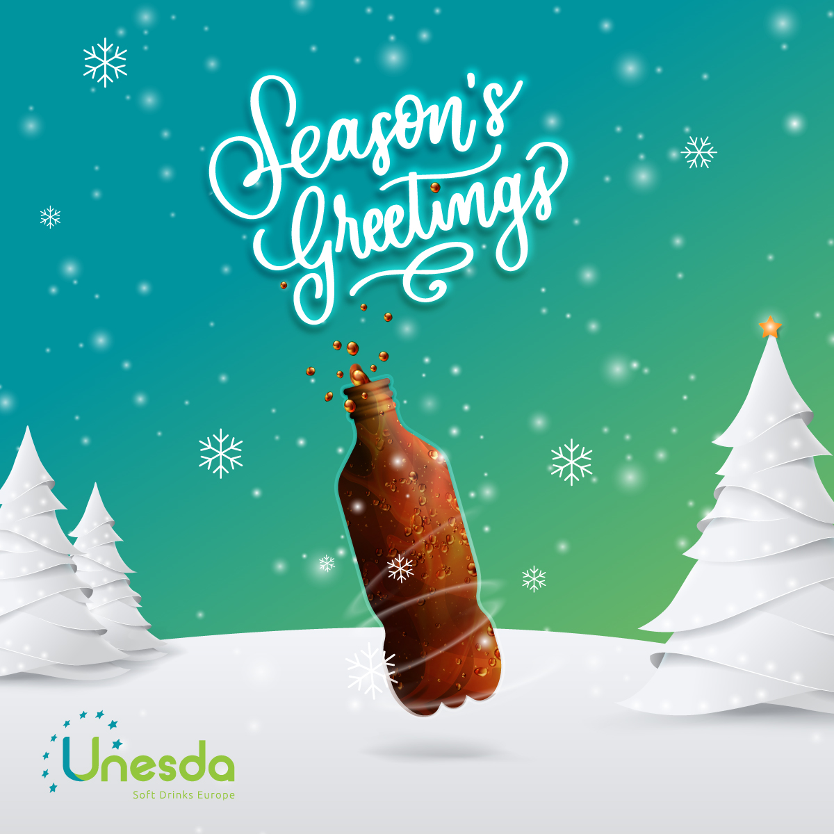 UNESDA's tweet photo. Happy holiday season from all of us at #UNESDA! 🎄
✨ Looking forward to meeting you again on our channels in the new year and sharing good news on our journey towards a more #sustainableEU food and drink system.
🎁 Stay tuned for our special new year’s gift! https://t.co/JywFCki50w