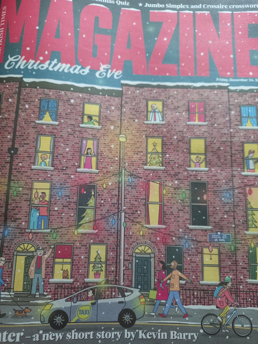 Joanieb1963's tweet image. Pure Winter, a pure Limerick short story by Kevin Barry in todays @IrishTimes Fab illustration of Cecil Street by @chrisjudge