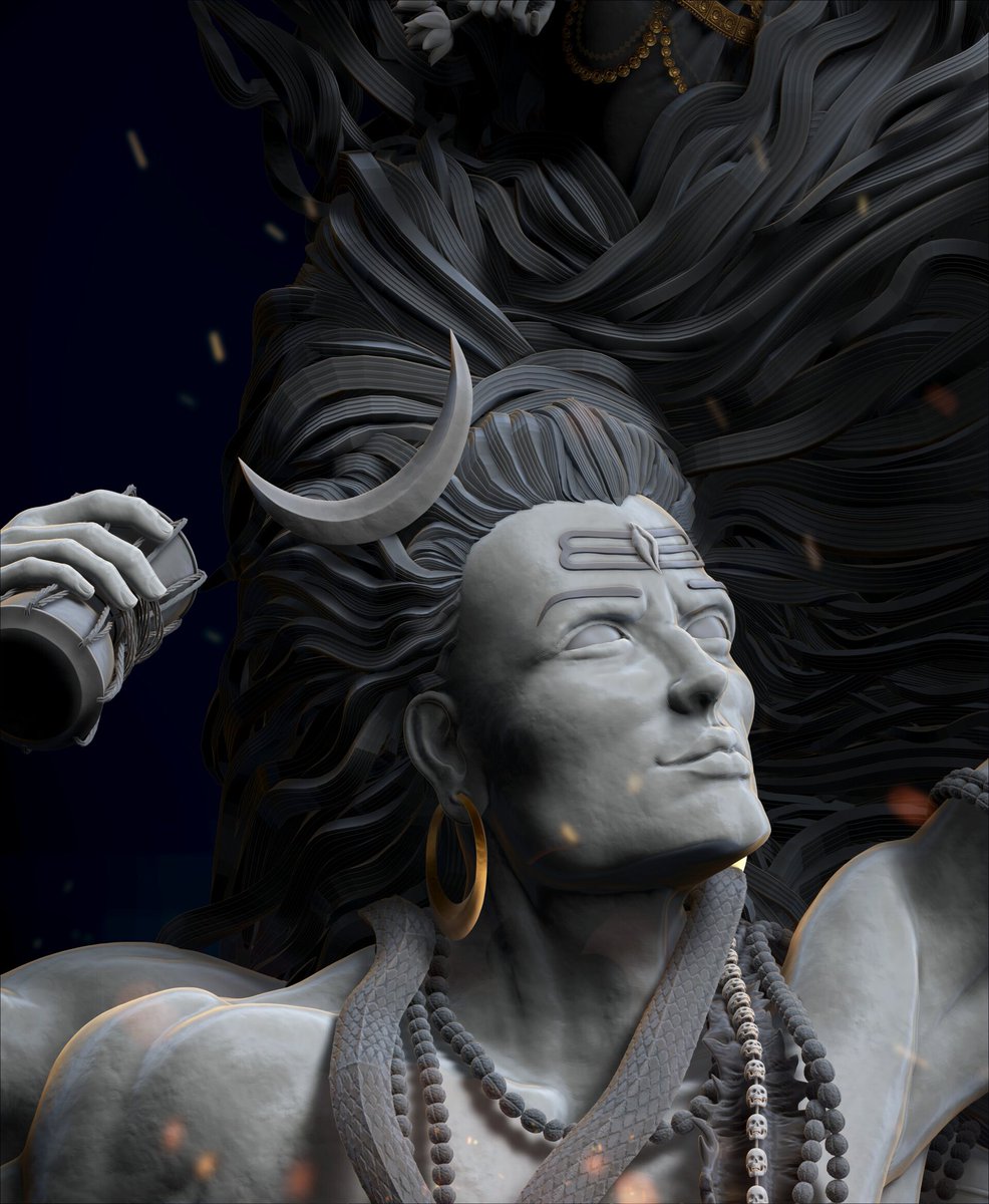 ramankumarat's tweet photo. A sculpt I did inspired by the great statue of Aazhimala Shiva temple.

Artstation: https://t.co/MS9UFAcfS1
@TheRookiesCO @pixologic @ArtStationHQ @AdskMaya @CGMagonline 
#zbrush #sculpt #digitalart #art #3dmodeling #artstation https://t.co/mrak7c9hRy
