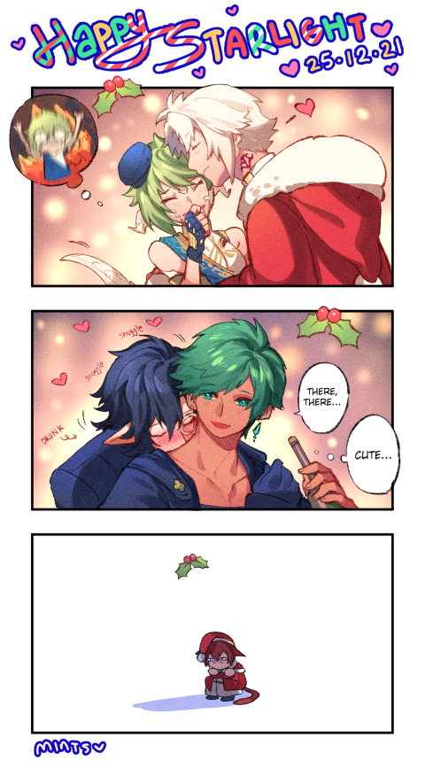 MERRY CHRISTMAS!!!!!! From my WoLs + some smol Wolcred ^o^!!!
I didn't have time to draw smth proper this year but I still wanted to celebrate UwU! Hope everyone has a good one!

#FFXIV #FF14 