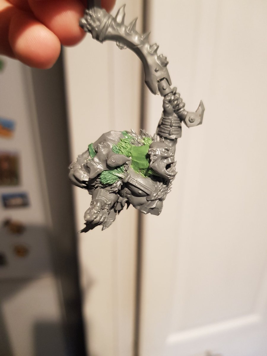 JDavenpott's tweet photo. So my aim for this christmas break is to get this Mawkrusha done, so that means INSUFFERABLE DAILY UPDATES!! Replacement arrived too. #warmongers #everydayisawipwednesday #warclans https://t.co/xI5eTThFE4