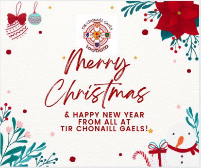 TirChonailGaels's tweet photo. Wishing all the Gaels home &amp; abroad a very Merry Christmas and a happy &amp; healthy New Year🎄🎅🏼✨ https://t.co/lhJhvBfboJ